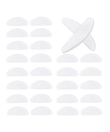 Daweglop 18 Pairs Eyeglass Nose Pads Glasses Silicone Anti-Slip Nose Pads for Glasses Sunglasses (Transparent 1.5 mm)