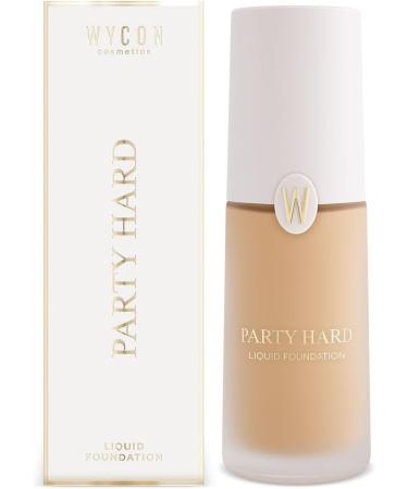 WYCON Cosmetics PARTY HARD Vegan-Friendly Fluid Foundation with Natural Shimmering Finish - 11 Intense Beige - Buy Online on GoSupps.com