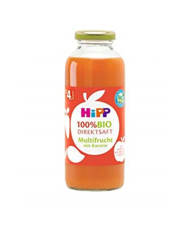 Hipp 100% organic direct juices direct juice multi-fruit with a carrot 6 Pack (6 x 330 ml) Direct juice Multi-fruit with carrot 330 ml (6 Pack)