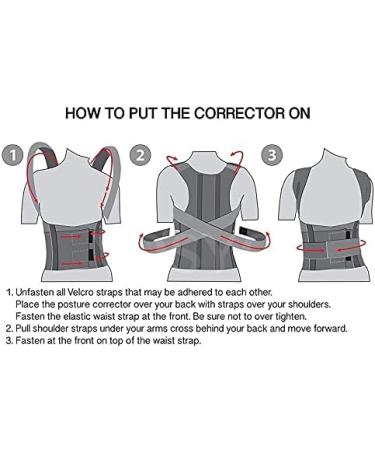 ZUIAI Posture Corrector for Men and Women Back Posture Brace Clavicle Support Stop Slouching and Hunching Adjustable Back Trainer(L) Large B - Buy Online on GoSupps.com