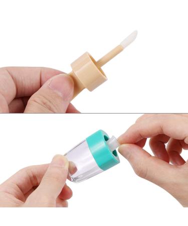 JOLLYSTYLE 15PCS Ice Cream Shape Lip Gloss Tubes - Refillable Clear Containers for DIY Cosmetics | Pink, Green, Blue - for Girls & Women - Buy Online on GoSupps.com