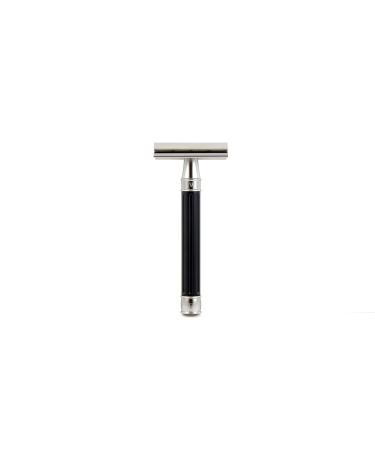 Edwin Jagger 3ONE6 Stainless Steel Black DE Safety Razor