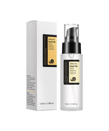 100ML Snail Mucin Serum Advanced Snail 96 Mucin Power Essence Snail Mucin Repair Dark Spots Snail 96 Hydrating and Moisturizing Snail Mucin Essence for Face Improve Skin Vitality