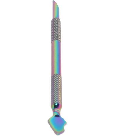 Cuticle Pusher Dual Sided Remover Cleaner Cuticle Pusher Edge Spoon Shaped Stainless Steel Manicure Nail Art Tool - Buy Online on GoSupps.com