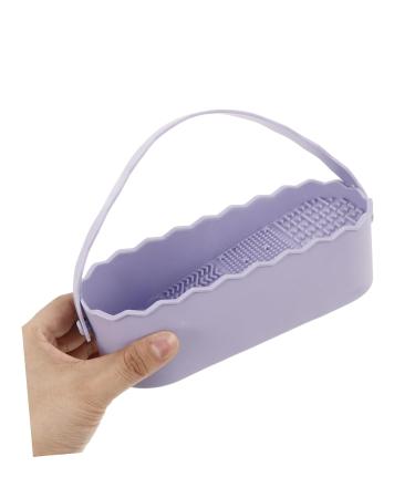 iPetBoom 3-in-1 Makeup Brush Cleaning Box & Dryer | Cosmetic Brush Washing Tool & Pad | Lavender Makeup Holder - Buy Online on GoSupps.com