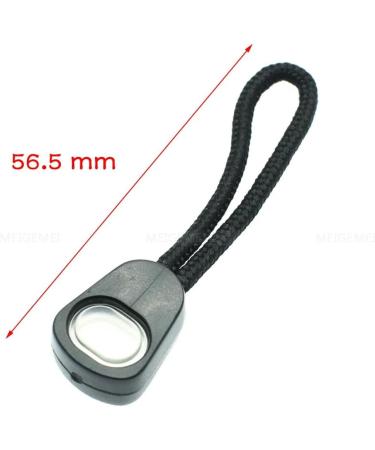 5pcs Zipper Pulls Cord Ends - Black Cord Lock Straps for Clothing Accessories | International Shipping - Buy Online on GoSupps.com