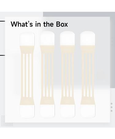 Machify Instant Neck Lift Tape With Patches 4 Pcs Face Lifting Tape Invisible Breathable Rubber Tightening 7.1 X 1.6 X 0.4 In / 18 X 4 X 1 Cm - Buy Online on GoSupps.com