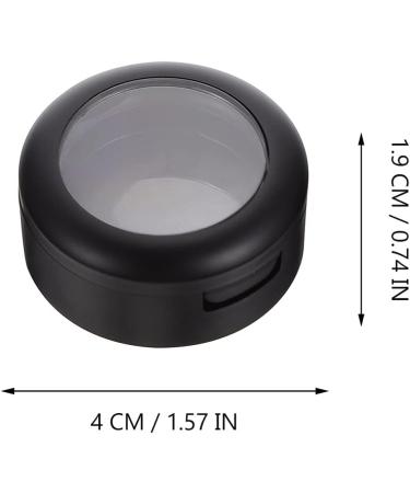 8Pcs Round Makeup Eyeshadow Case - Black DIY Travel Eye Shadow Storage Boxes for Women - 26mm Replacement Containers - Buy Online on GoSupps.com