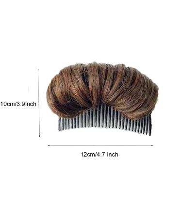 Invisible False Hair Clip Bun Base Bump Styling Tool - Light Brown - Buy Online on GoSupps.com