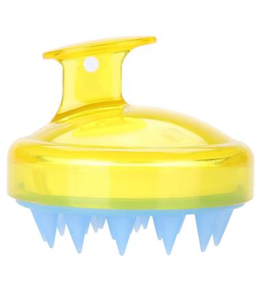 Shower Ridge Scalp Massage Brush | Silicone Head Massager for Hair Washing & Peeling | Yellow Care Device - Buy Online on GoSupps.com