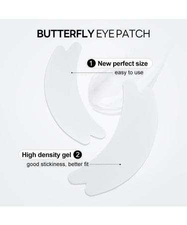 Lunamoon Eye Pads for Eyelash Extensions - Black Butterfly 50 Couples | Perfect for Eyelash Lifting & Coloring - Buy Online on GoSupps.com