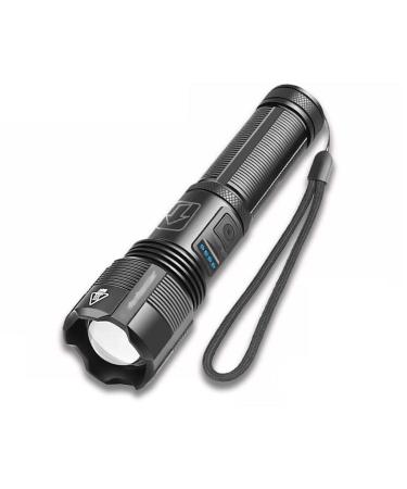 LED Flashlight with Battery Display 5 Lighting Modes for Adventure Hiking Camping (Color : 4-Core P50) (4)