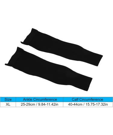 Calf Compression Stockings for Men - 23-32 mmHg Full Leg Sleeves for Varicose Veins Treatment (XL) - Footless High Compression - Buy Online on GoSupps.com