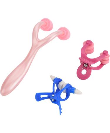 ACOGEDO 3 Piece Nose Shaper Massager Rollet for Nose Shapes and Lifts with Easy to Use Correction Clips for Facial Care Type A - Buy Online on GoSupps.com