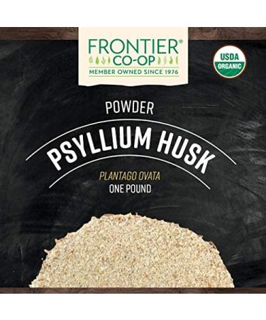 Buy Frontier Organic Psyllium Husk Powder 16 oz | Natural Fiber Supplement - Buy Online on GoSupps.com