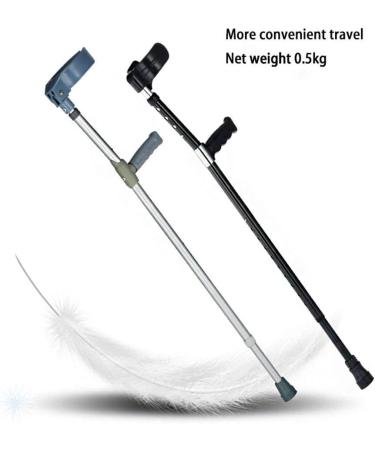 Double-Adjustable Folding Crutches Forearm Elbow Underarm with Open Cuff Walking Stick Lightweight Aluminum Crutch Holder Walking Aid Crutch Height Adjustable Forearm Support (2 Pieces) Journey - Buy Online on GoSupps.com
