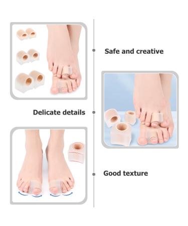 Gatuida Silicone Toe Separator + Bunion Corrector 2 Pairs - Thumb Splint Included | Overlapping Toe Relief | 3.6x3.5cm - Buy Online on GoSupps.com