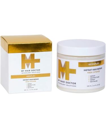 My Hair Doctor Keraplex Instant Repair Conditioner Mask for Dry Damaged Hair Leave-In Conditioner with Keratin Hair Treatment Mask Vegan - 200ml - Buy Online on GoSupps.com