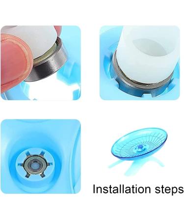 Silent Hamster Wheel Hamster Flying Saucer Plastic Running Wheel Playing Toy Hamster Running Sports Wheel for Gerbils Squirrels Guinea Pig Syrian Small Animals Pets - Buy Online on GoSupps.com