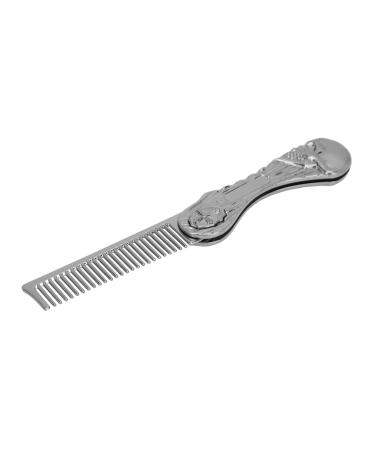Buy Foldable Zinc Alloy Hair Comb - Anti-Static Portable & Multifunctional for Hair & Beard (Silver) - International Shipping Available - Buy Online on GoSupps.com
