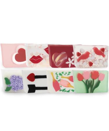 Primal Elements Valentine's Day Assorted Soap Set (Pack of 8) 100 Gram size
