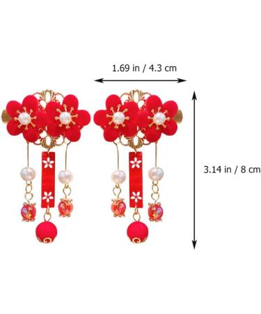 minkissy 1 Pair Tassel Antique Style Hair Clip Hair Clips for Childrens Barrettes Kid Hanfu Headdress Chinese Ancient Style Hairpin Hair Pin Hair Barrettes Hair Clips Girl Hair - Buy Online on GoSupps.com