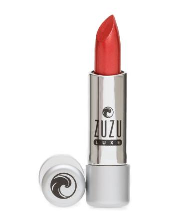 Zuzu Luxe Lip Color Lipstick in Sin - Reddish Brown/Warm Pearl, 0.13 oz | Natural, Paraben-Free, Vegan, Gluten-Free, Cruelty-Free & Non-GMO - Buy Online on GoSupps.com