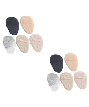 NOLITOY 10 Pairs Half Size Pad Foot Cushion Metatarsal Pads Half Foot Inserts Fore Foot Pads Shoe Filler Fore-Foot Pads Fore Foot Inserts Half Insoles Forefoot Pads Fore Shoe Pads