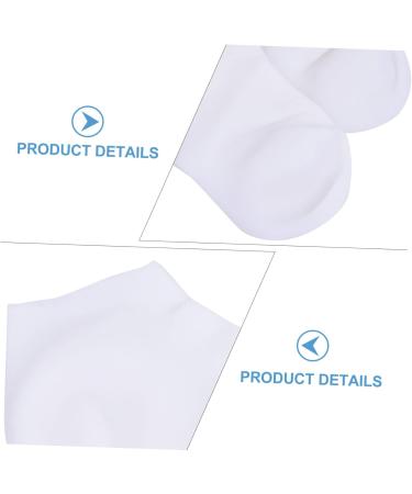 Housoutil 1 Pair Protective Socks Silicone Socks Spa Moisture Socks Gel Heel Socks Hydrating Socks Cotton Socks for Moisturising Night White Women's Sebs Moisturizing High Heels - Buy Online on GoSupps.com