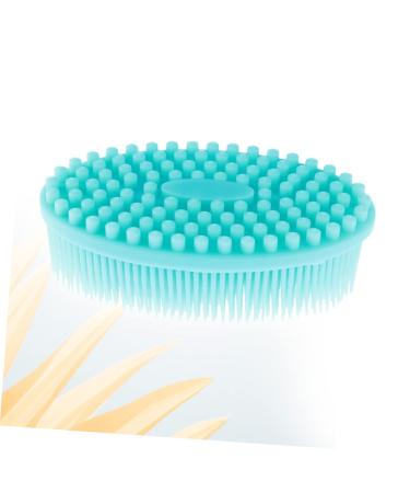Hemoton Silicone Body Brush Cleaning Scrubber - Exfoliating Bath Sponge for Baby Blue - 1PCS - Buy Online on GoSupps.com