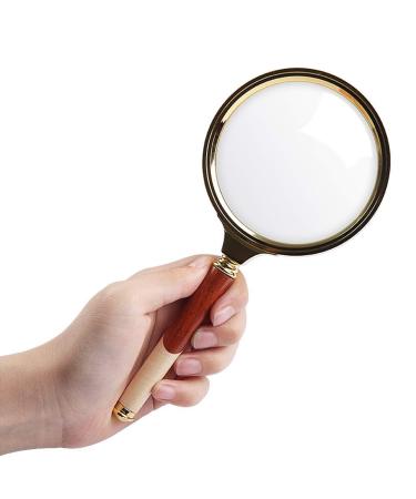 6 Times Magnifying Glass for The Elderly to Read Children Portable HD Magnifier Good Times