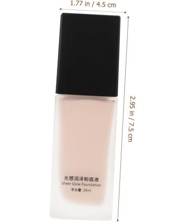 WOONEKY Liquid Foundation Makeup Supplies Nude Foundation Nude Makeup Foundation Glass Black - Buy Online on GoSupps.com