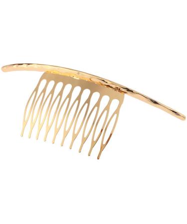 2Pcs French Twist 10 Teeths Comb Set - Bridal Wedding Hair Side Comb Headpiece in Gold and Silver - Fashion Accessory for Women - Buy Online on GoSupps.com