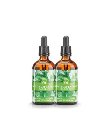 Sanct Bernhard Basil-Extract Haarkur |2 x 100ml |To maintain thin dry & fragile hair |Prevents hair loss |Improves hair growth |Made in Germany 100 ml (2 pack)