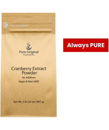PURE ORIGINAL INGREDIENTS Cranberry Extract Gluten-Free Herbal Supplement (2 Pound) 32 Ounce (Pack of 1) - Buy Online on GoSupps.com