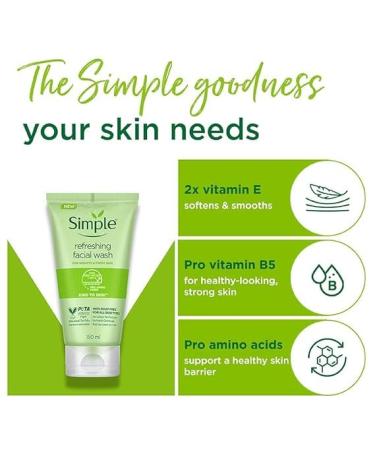 Skin Refreshing Face Wash 150ml | 100% Soap-Free Gentle Cleanser for Sensitive Dry & Oily Skin | Ideal for Men & Women - Buy Online on GoSupps.com