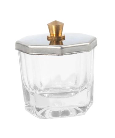 Healeved Nail Cup Nail Dappen Dish Nail Dish Cup Manicure Nail Dish Dappen Dish for Acrylic Nails Acrylic Nail Tools Dappen Dish Nail Liquid Nail Dish with Lids Wash Pen Glass With Cover