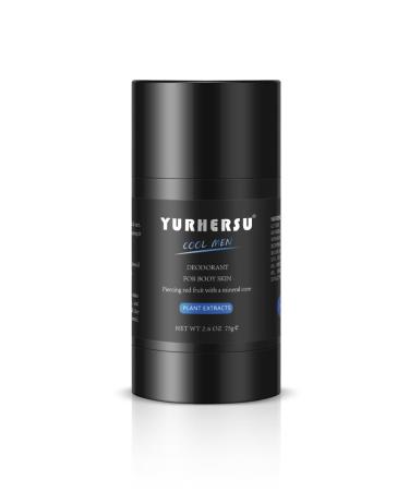 YURHERSU Natural Deodorant for Men Long-Lasting Aluminum-Free Stick Fresh Scent Gentle on Skin Effective Odor Protection