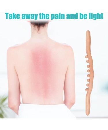 Mgizljj Wooden Massage Roller - Premium Beech Wood Full-Body Meridian Massage Rod for Muscle Relaxation & Health - Buy Online on GoSupps.com