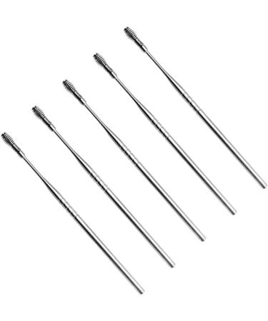 5pcs Spring Ear Pick Kit for Earwax Removal and Cleaning - Silver Ear Cleaning Tools - Buy Online on GoSupps.com