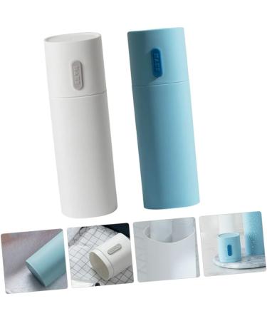 Minkissy Travel Toothbrush & Toothpaste Holder Set | 2-Piece Storage Box for On-the-Go Oral Care - Ideal for International Shipping - Buy Online on GoSupps.com