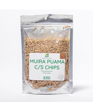 Herb To Body Muira Puama Cut & Sifted Chips - 4oz, Wildcrafted Ptychopetalum Olacoides, Loose Herbal Chips for Muira Puama Tea, Herbal Tea, Traditional Herbal Blends, and DIY Preparations