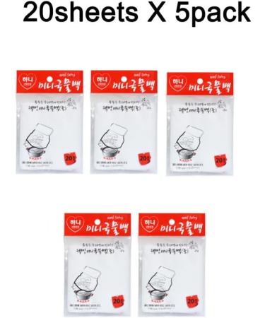 HANY 100 Disposable Mini Soup and Tea Filter Bags for Loose Tea Soup Ingredients Herbs Coffee 20pc x 5 pack (4.5x3.7in) - Buy Online on GoSupps.com