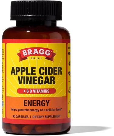BRAGG Renew Apple Cider Vinegar Capsules with Phytoceramides Energy Apple Cider Vinegar Capsules with B Vitamins - Buy Online on GoSupps.com