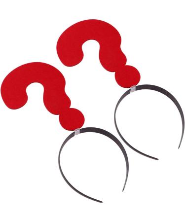 Amosfun 2Pcs Question Mark Headband - Fun Holiday Party Photo Booth Hair Hoops & Costume Accessories - Buy Online on GoSupps.com