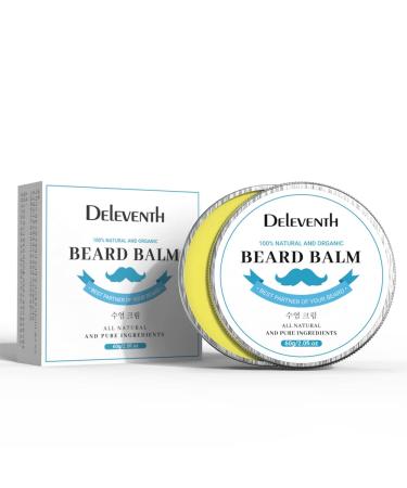 Deleventh Korea Brand Balm Balm 60g / Vitamin E with Natural Oils and Waxes Soften Strengthen and Protect for Healthy Nourishing Beard Hydrate Soften & Protect Your Facial Hair (original)