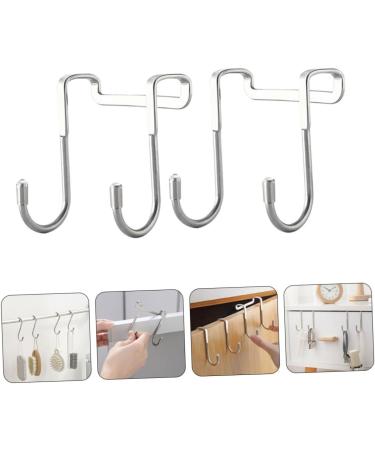 Alipis 2pcs Hook up Wreath Hanger Towel Rack Coat Hangers Clothes Hanging Hook Glass Door Coat Hook - Buy Online on GoSupps.com