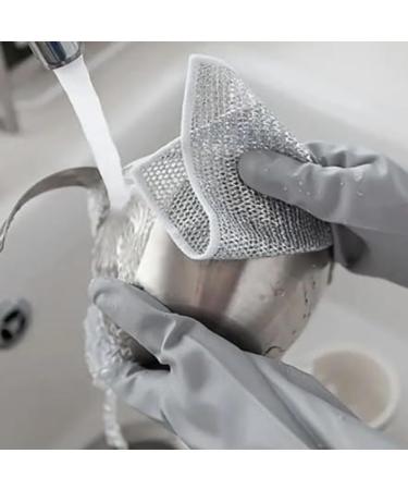 BIXUEJ Anti-Scratch Dishcloth Wet and Dry Use Scrubs and Cleans Dishes Sinks Counters Stoves Easy Rinse Machine Washable 10PCS Easy to Use - Buy Online on GoSupps.com