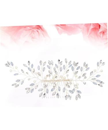 DOITOOL Rhinestone Barrettes Bridal Headpiece Rhinestone Hair Clip Wedding Hair Comb Rhinestone Wedding Headpiece Wedding Hair Pins Bridal Side Comb Bride Crystal Accessories - Buy Online on GoSupps.com