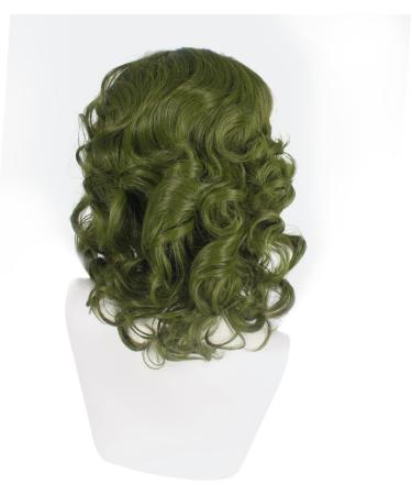 Yssevlon Green Wig for Clown Costume Wig Men Short Wavy Wig Joker Fleck Wig Halloween - Buy Online on GoSupps.com